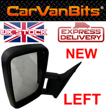 FOR VW LT 95-06 COMPLETE DOOR MIRROR WITH BLACK HOUSING AND CHROME GLASS LEFT