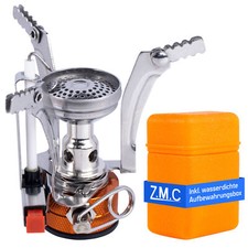Mini camping stove cartridge stove camping gas cooker foldable + gas cartridges