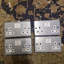 MK Metal Clad Double Socket