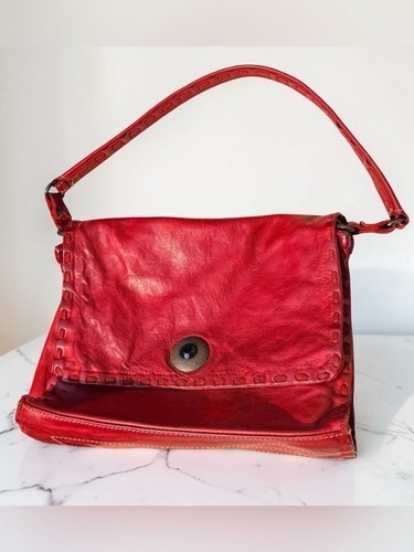 Campomaggi red leather
