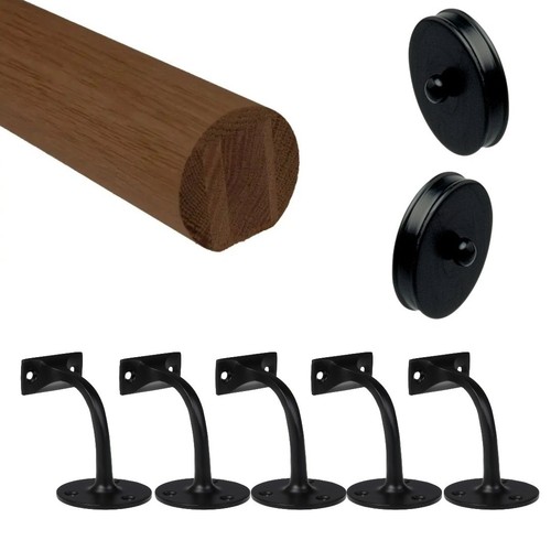 Dark hardwood mopstick - dark,