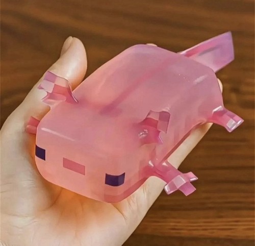 Minecraft style axlotyl fidget - style,