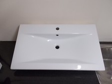 Bathroom cabinet basin. White. Used. Ceramica Althea brand