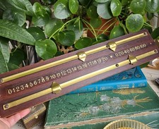 Snooker / Billiards Vintage Wooden Scoreboard with Metal Scoring Sliding counter