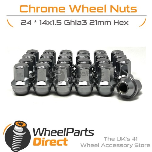 Wheel nuts 14x1 - nuts, chrome