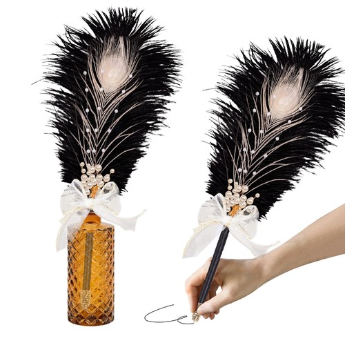 Ostrich feather pen quill - pen,