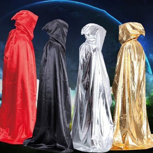 Hooded cape unisex velour - hooded,