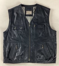 Vintage Leather Biker Vest