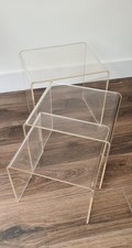 Vintage Nest Of 3 Perspex
