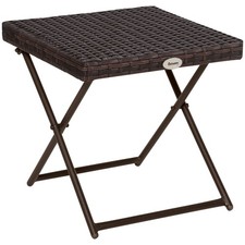 Outsunny Folding Square Rattan