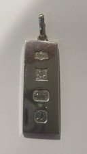 STERLING SILVER  DOG TAG INGOT