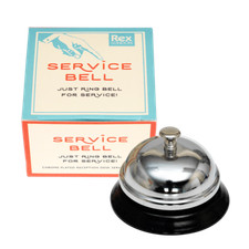 Rex London CLASSIC CHROME RECEPTION DESK SERVICE BELL IN A BOX