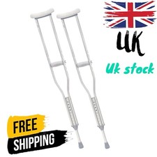 Drive Adjustable Height Lightweight Aluminium Underarm Crutches Pair walking aid