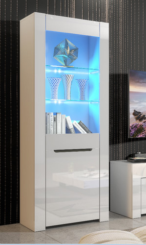 Display cabinet white gloss - display,