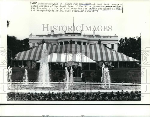 1973 press photo tent - 1973,