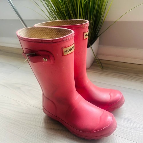 Hunter wellies boots pink - , size