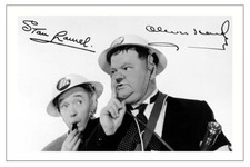 LAUREL & HARDY SIGNED AUTOGRAPH PHOTO PRINT 