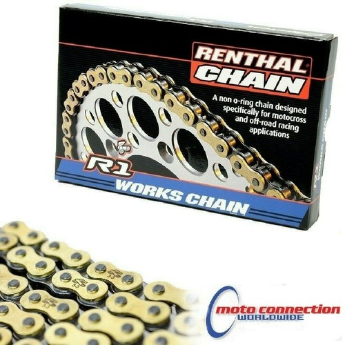 Renthal 520 gold - gold, chain