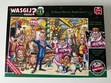 Wasjig Jigsaw 1000 PCS + FREE BONUS PUZZLE " A Very Merry Makeover "(Used)