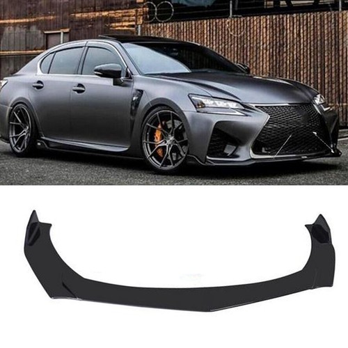 Glossy black front bumper lip - glossy,