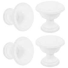  4 Pcs Farmhouse Urn Planter Flower Pot Plastic Vintage Balcony Flower Pot