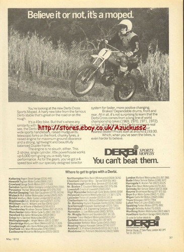 Derbi sports mopeds motorcycle - sports,