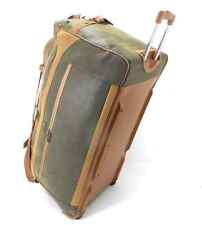 Large 30" Faux Suede Luggage Wheeled Holdall Trolley Suitcase Duffle Travel Bag