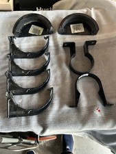 Black Gutter Brackets And End