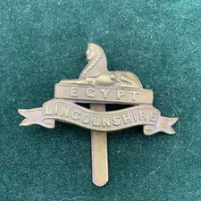 Lincolnshire Regiment Cap Badge Genuine