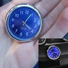 1x Blue Car Dashboard Clock