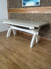 Brompton Painted Acacia 8 Seater Dining Table Ash Top Oak Furnitureland R:26