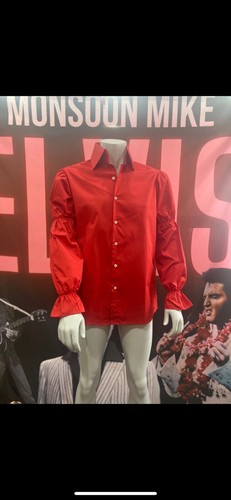 Elvis red cotton puff - red,