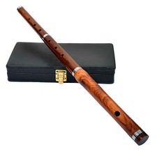 Irish Professional D Flute with Hard Case 23" Length 3 Pcs Natural Finish