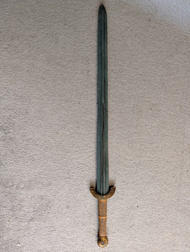 Larp foam sword - prop, grey