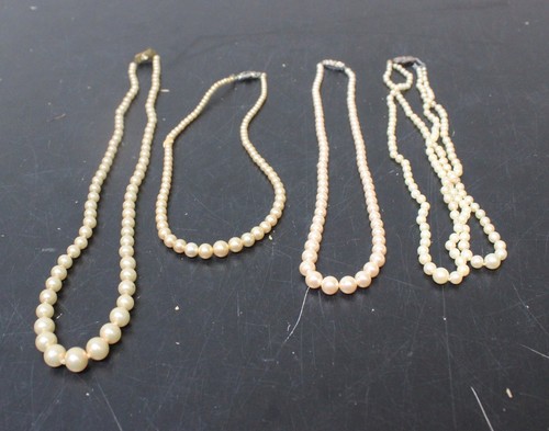 Bundle pearl necklaces - pearl,