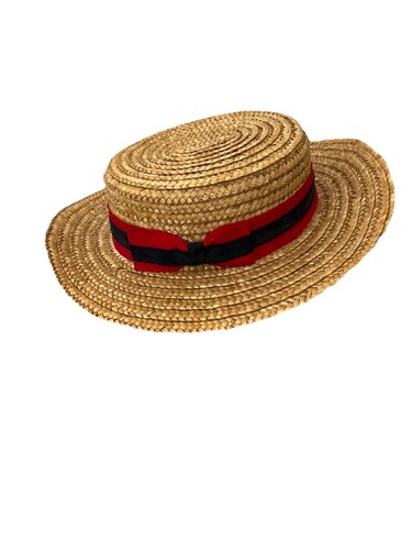 Straw boater hat - hat, hats