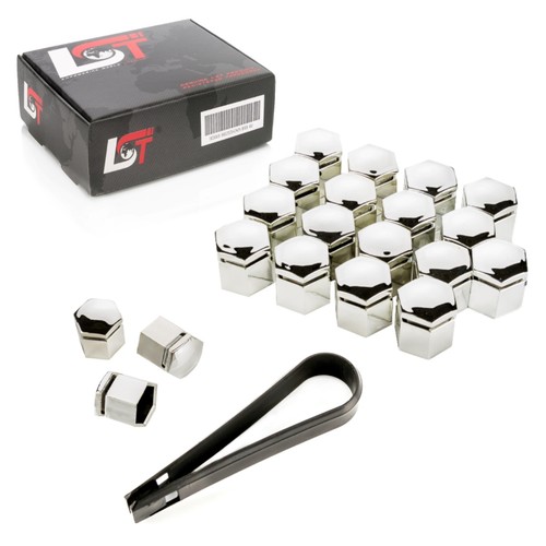 20x wheel nut - caps, chrome