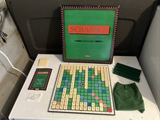 Scrabble De Luxe Board Game Built in Turntable Vintage Word Game Spear's Games