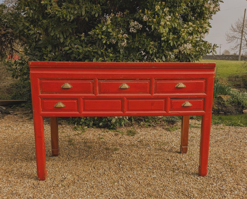 Antique chinese cabinet - antique, red