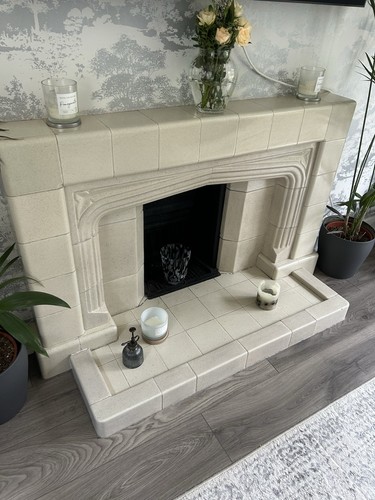 Deco period cream stone - deco,
