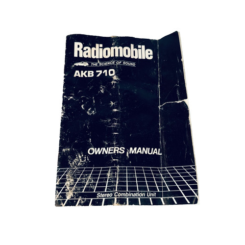 Owners manual radiomobile car - manual,