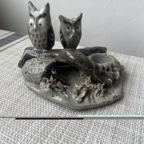 Owl pottery figures alan - owl,