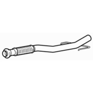 Front exhaust pipe - with, flexi