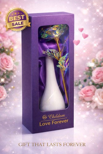Single rose with vase new - with, in