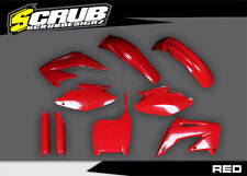 Honda CR125R CR250R 2002 2003 Red Plastics kit + Fork guards