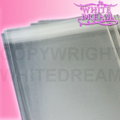 Clear cellophane card bags - clear,