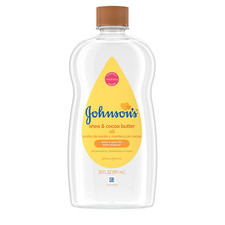 Johnson'S Baby Oil, Mineral Oil Enriched with Shea & Cocoa Butter to Prevent Moi