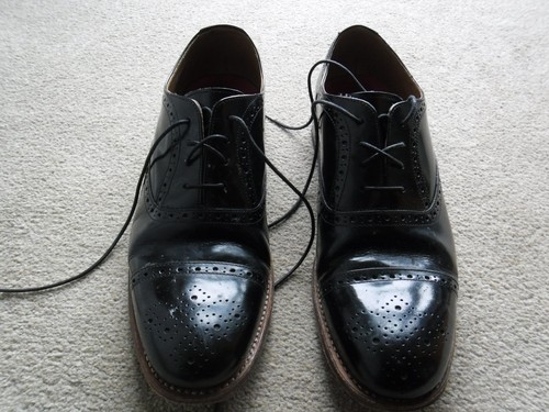 Men grenson black lace up - black,