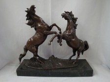 Statue Horse Wildlife Art Deco Style Art Nouveau Style Bronze Signed Sculpture