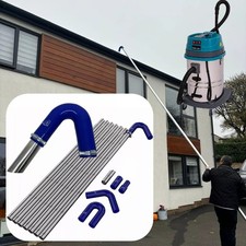 Gutter Cleaning Kit with Extension Poles & 3600W Wet Dry Vacuum Cleaner